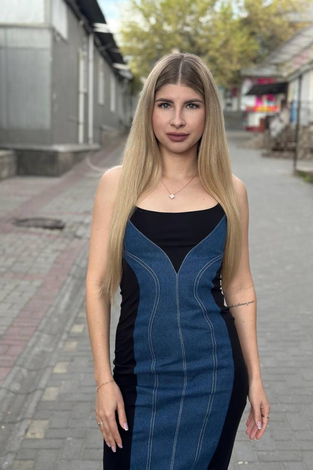 Сукня джинсова міді