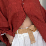 Ecru  linen palazzo pants ecru_pants