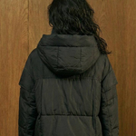 Black demi-season jacket-vest 8606-black-KR-realize