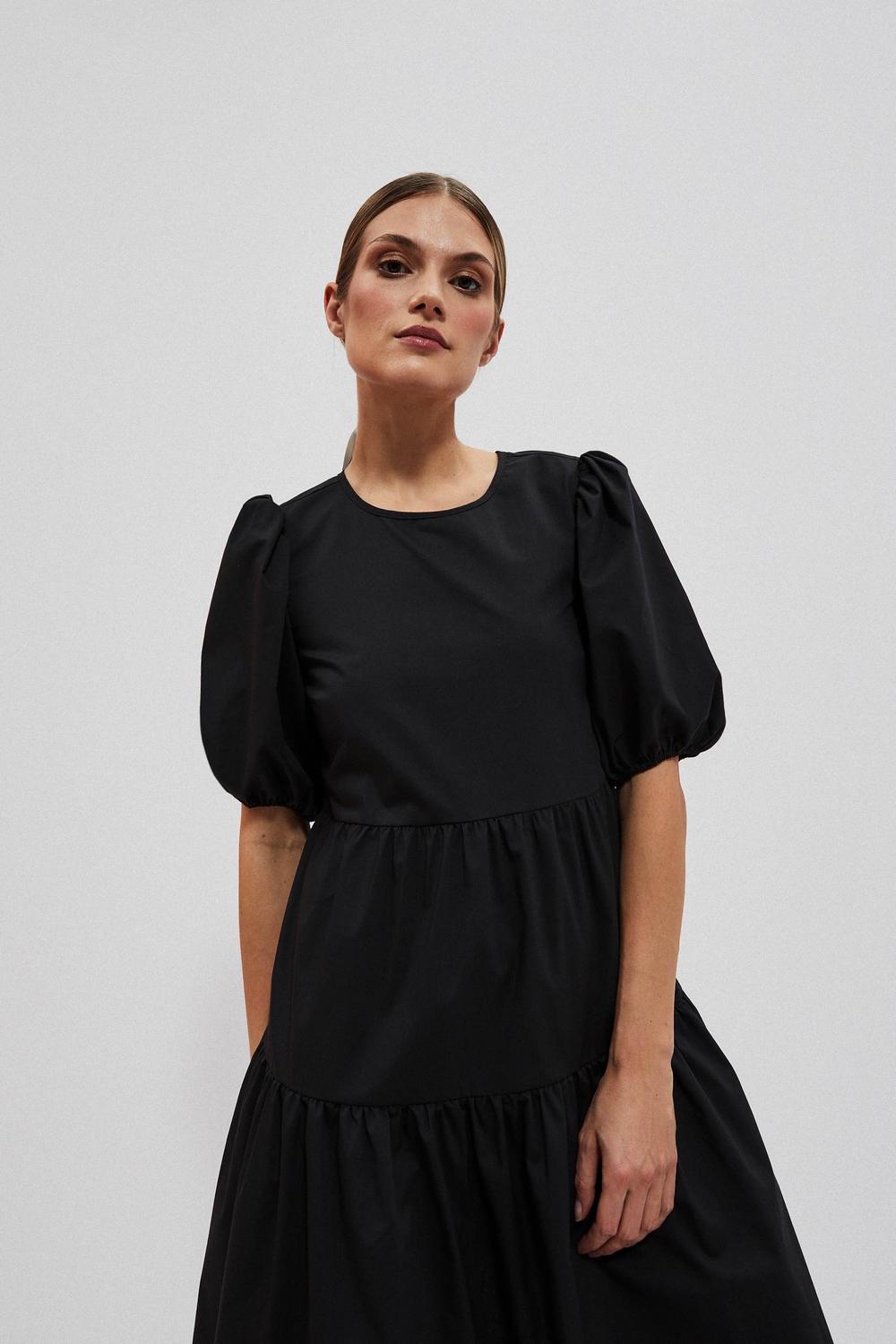 Black dress with an open back Moodo L-SU-4017