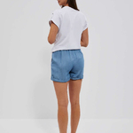 Shorts made of lyocell in the color of jeans Moodo L-SH-4016