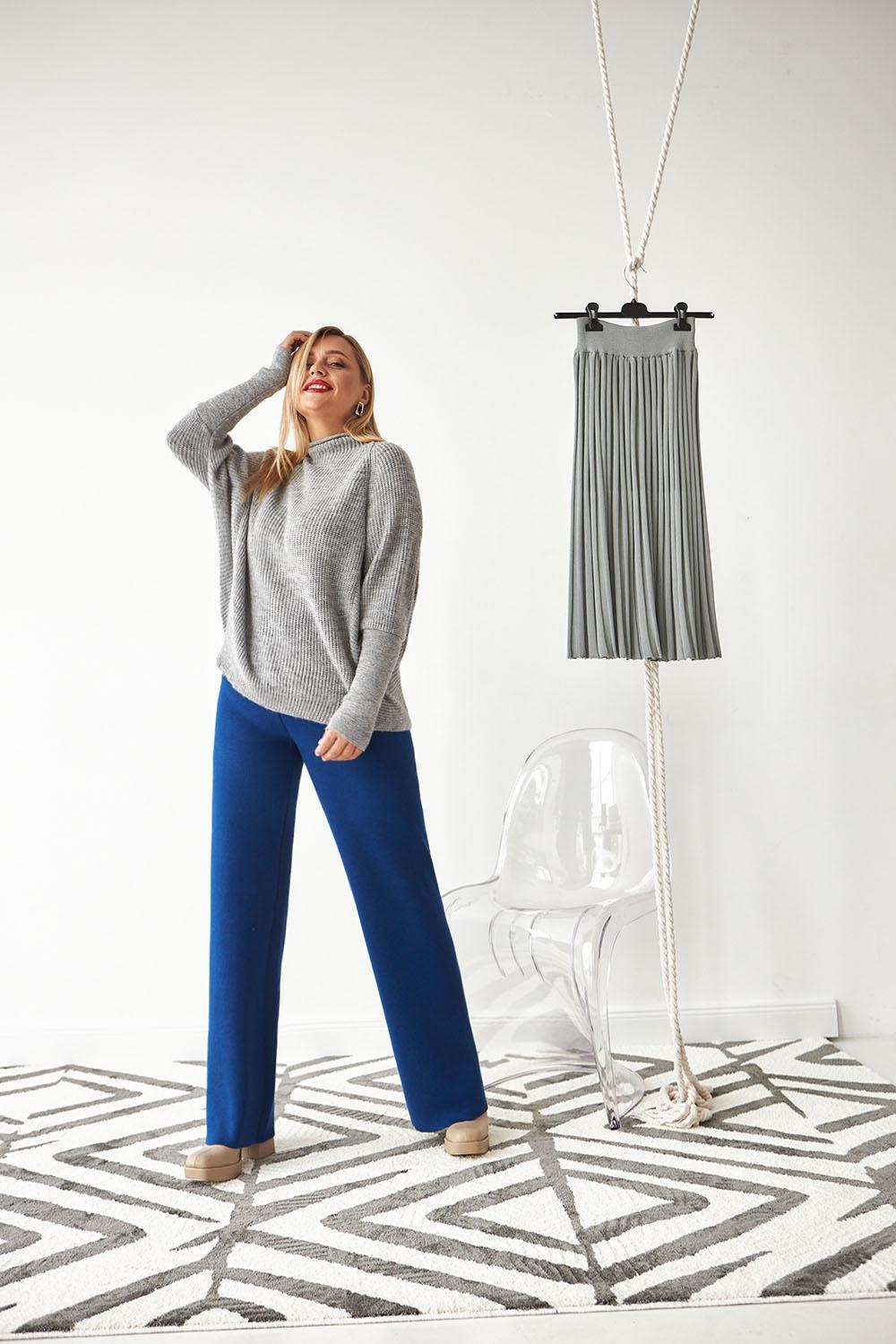 Trousers straight cut blue Bellise1965