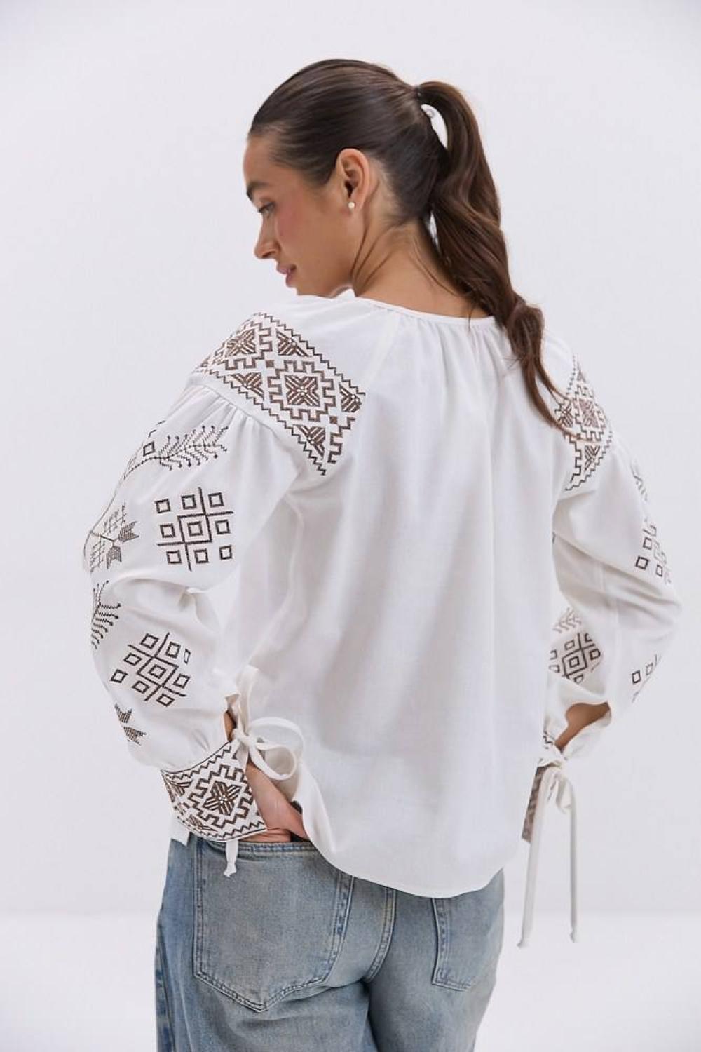 Ecru embroidery