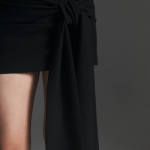Black mini skirt