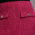 Fuchsia tweed skirt Z-SC-4220 MOODO