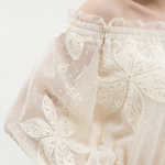 Chiffon dress with embroidery 07061 MAXA