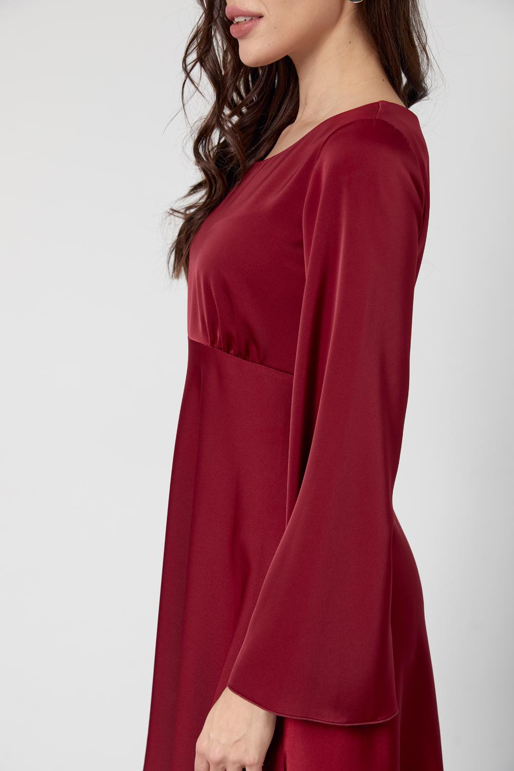 Burgundy mini dress