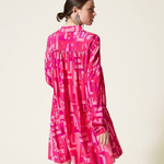 Short pink shirt dress – twinset-pink-K-Realiz