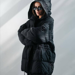 Winter jacket in black color