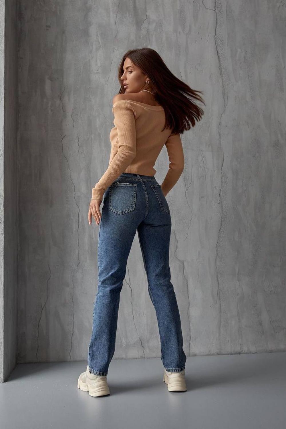 Джинси MOM Fit сині 388_102 Woman Denim
