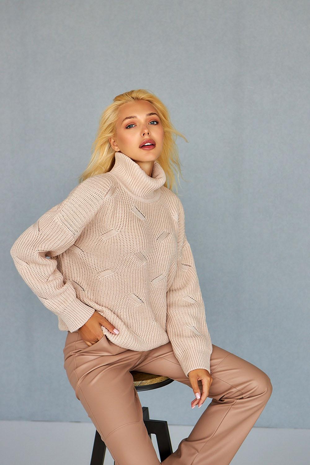 Women's warm pearl sweater 2479 BELLISE