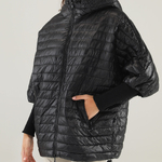 Women's spring black jacket with short sleeves 76-6913 UNISONO