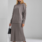 A-line skirt knitted from warm yarn 2469 Bellise