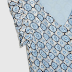 Summer dress in blue print