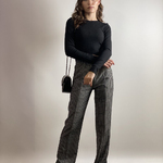 Plaid trousers with slits RANDY 05-SP-490