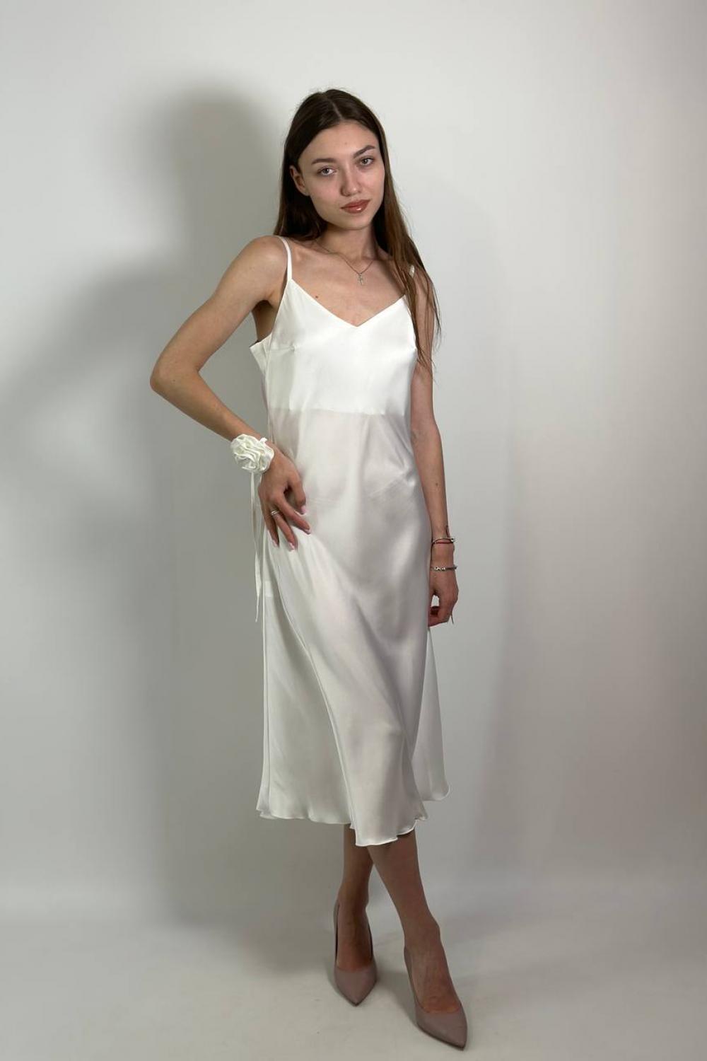 Dress in linen style milk ARTMON