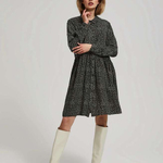 Black printed dress Z-SU-4203 MOODO