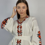 Сукня біла з червоними квітами Hardy