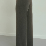 Classic straight trousers in graphite color