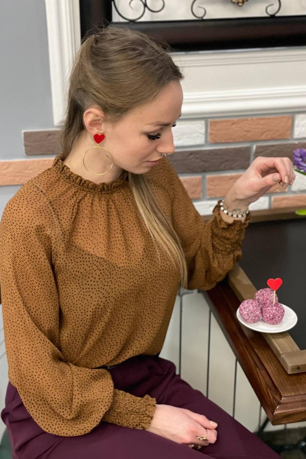 Блуза 20AH607 Yuka Paris marron