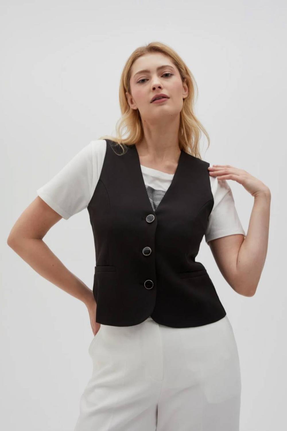 Classic black vest