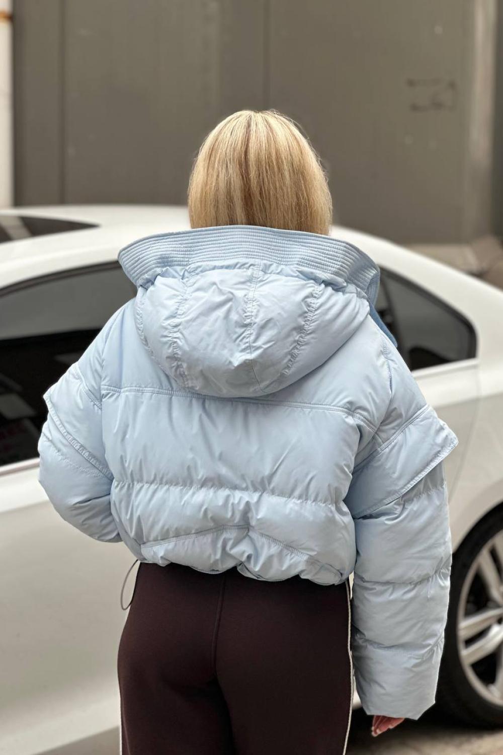 Blue short vest jacket 1365-blueRealiz