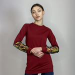 Burgundy sweatshirt with sequins Bliss Room