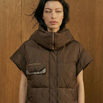 Chocolate demi-season jacket-vest 8606-KR-realize