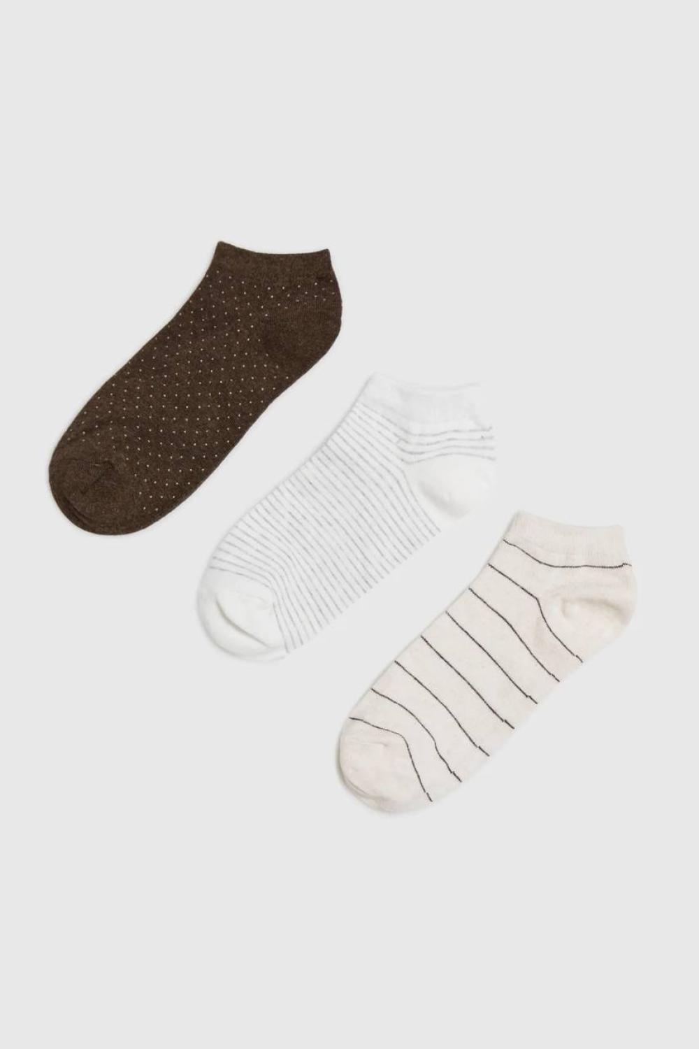 Women's socks with patterns  ( 3 pairs )