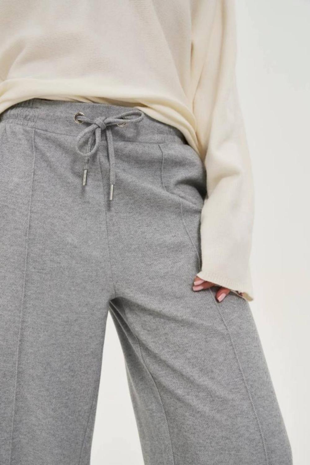Grey plaid pants