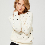 Sweater white with dots Moodo Z-SW-3327