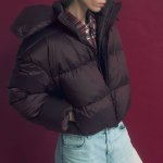 Voluminous short winter jacket