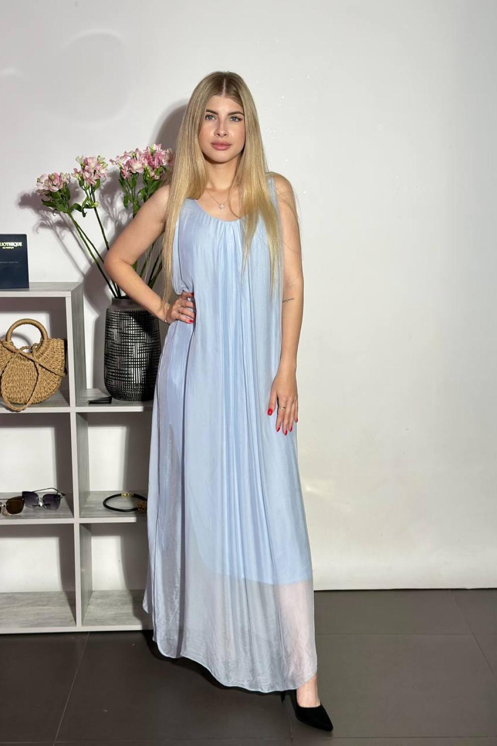 Blue maxi dress