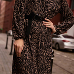 Black women's eco-leather belt