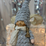 Christmas fairy in grey