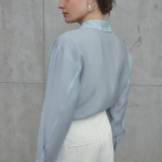 Classic translucent blue shirt