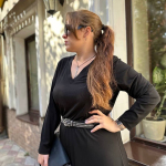 Petro Soroka black knitted plus size dress