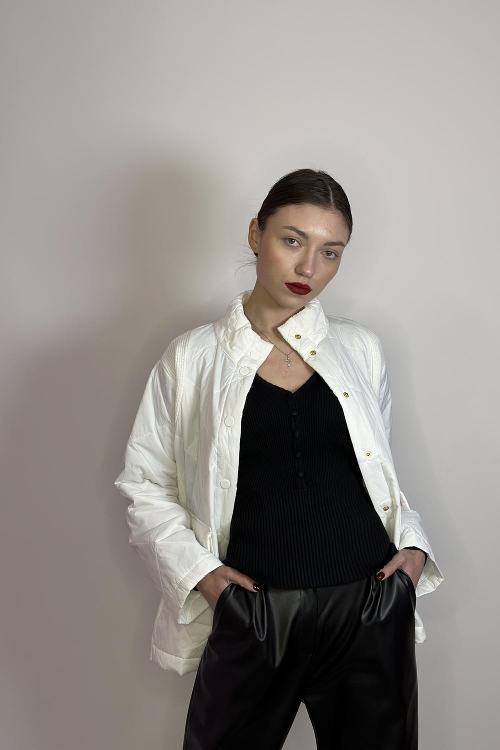 Куртка весняна біла MARINA V FW22-506