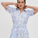 Midi dress in calfskin