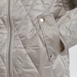 Silver quilted jacket