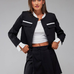 Cropped  black jacket
