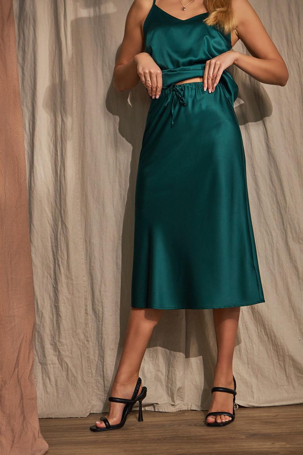 Bellise 2080 ribbed pleated skirt