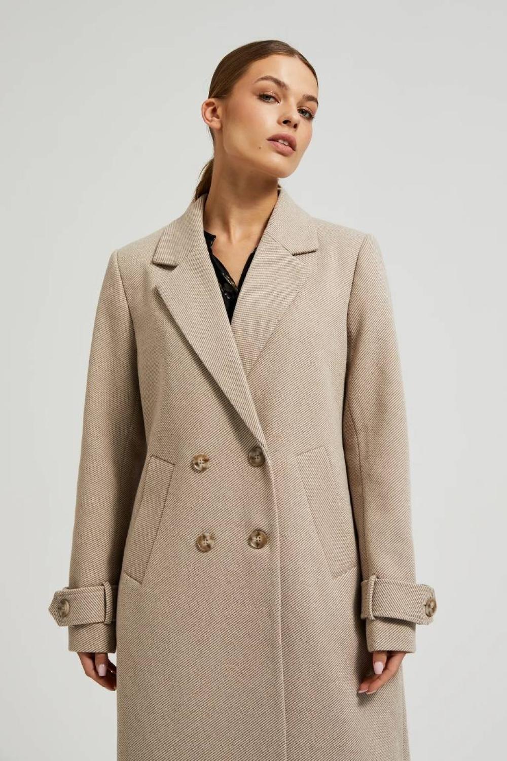 A beige coat
