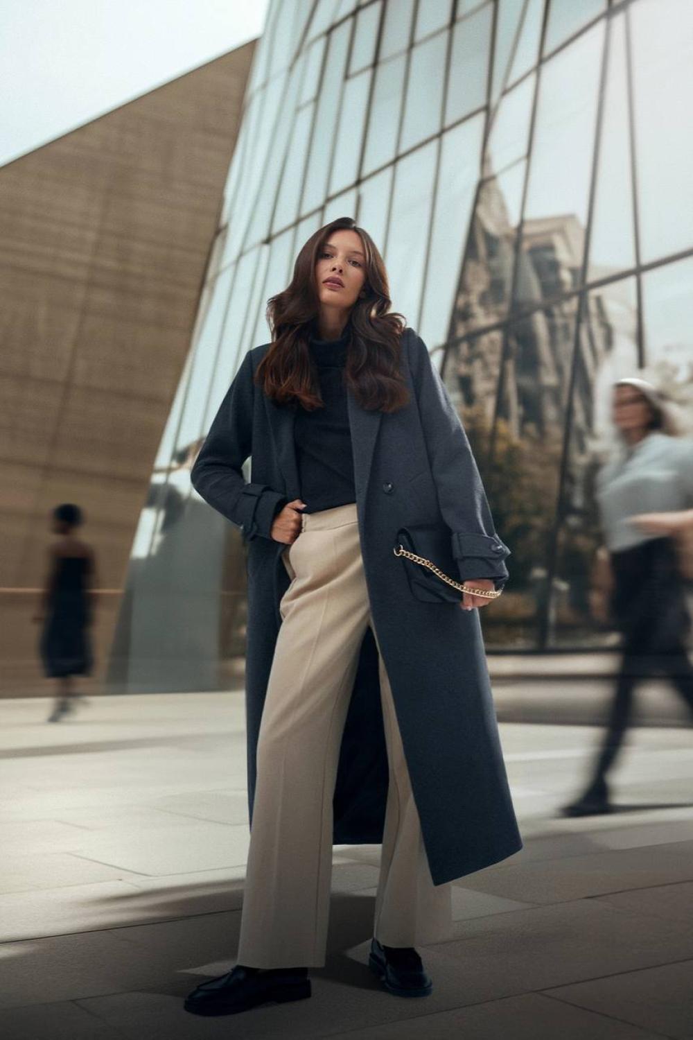 A grey coat