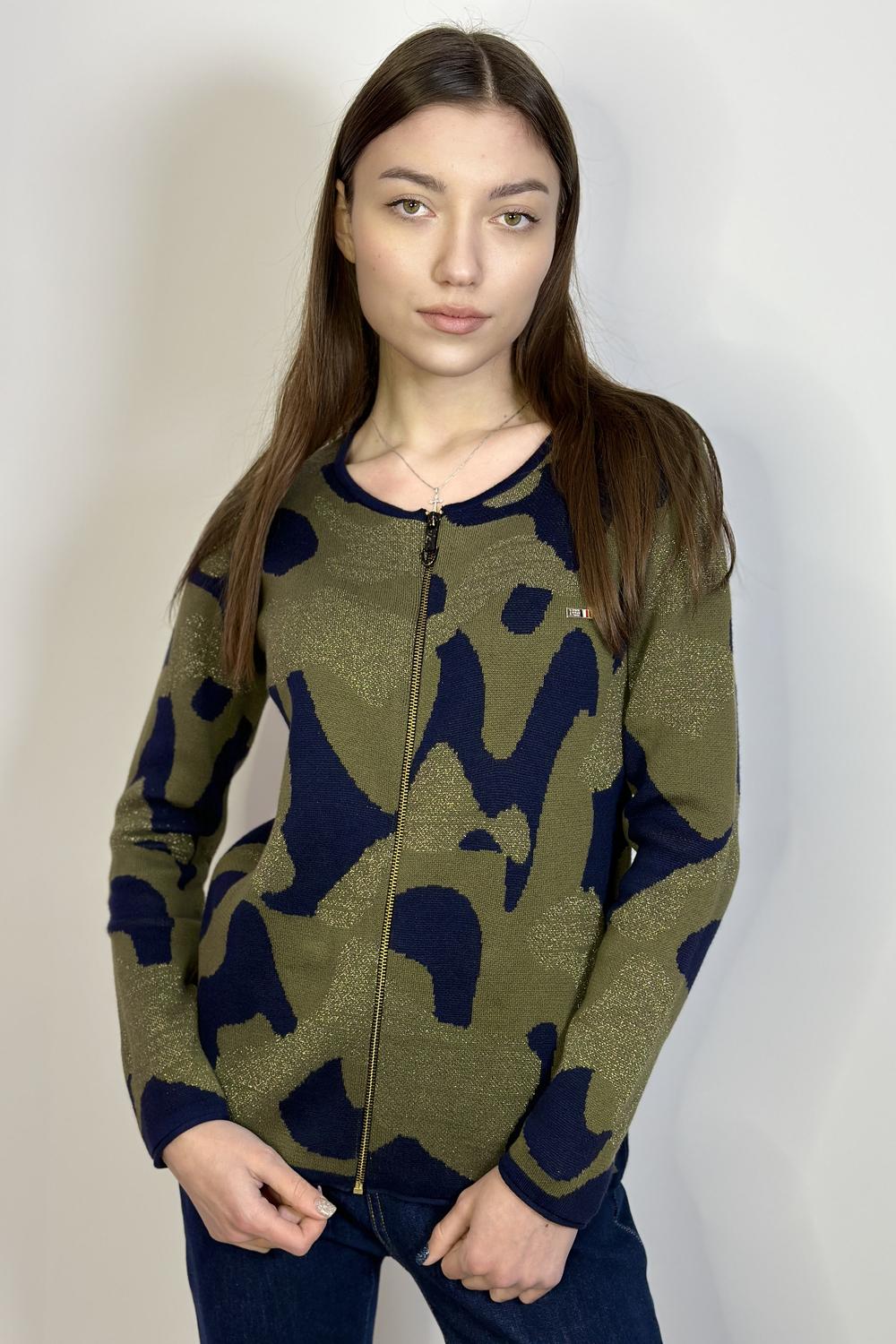 Кардиган мілітарі на блискавці U.S. Polo Assn
