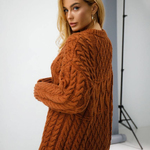Women's warm terakot jumper