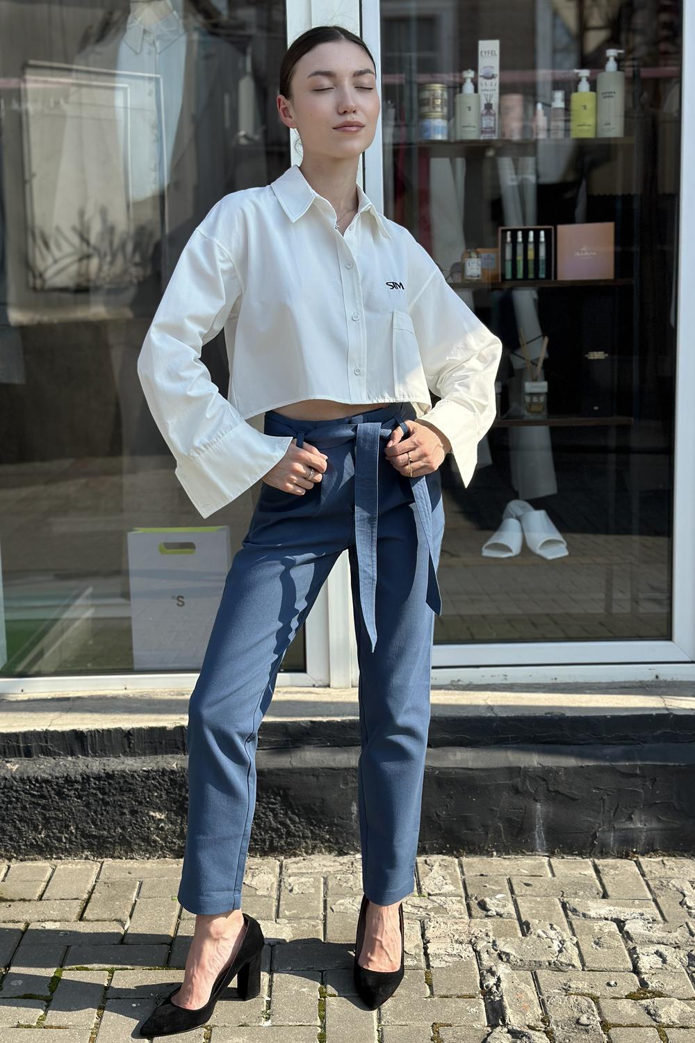 Pants blue 20AH413 YUKA PARIS