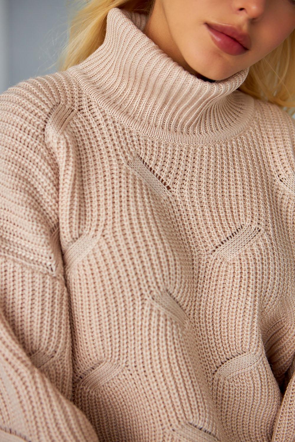 Women's warm pearl sweater 2479 BELLISE