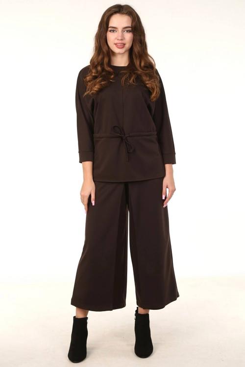 Wide-leg skirt trousers