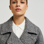 An elegant gray lined jacket